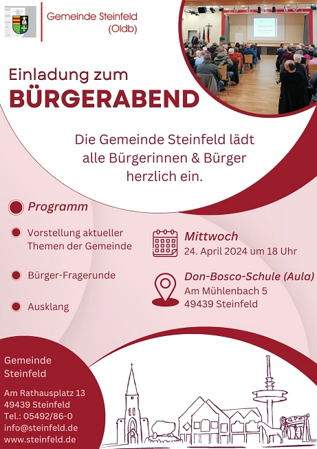 Bürgerversammlung © Gemeinde Steinfeld (Oldenburg)