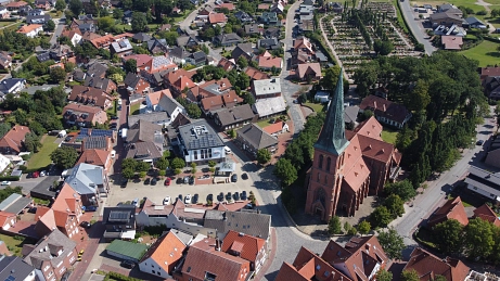 Luftbild Ortskern © Gemeinde Steinfeld (Oldenburg)